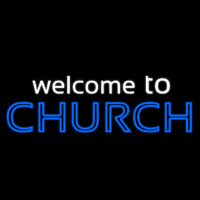 Welcome To Church Enseigne Néon