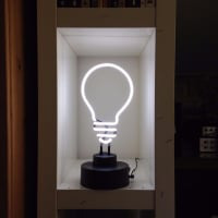 White Bulb Desktop Enseigne Néon