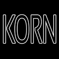 White Korn Enseigne Néon