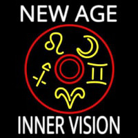 White New Age Inner Vision Enseigne Néon