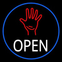 White Open Psychic Enseigne Néon