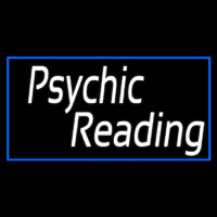 White Psychic Reading With Border Enseigne Néon