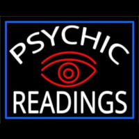White Psychic Readings And Red Eye Enseigne Néon