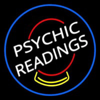 White Psychic Readings Crystal Enseigne Néon
