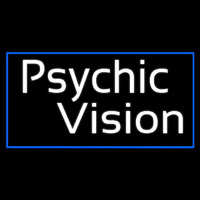 White Psychic Vision Enseigne Néon