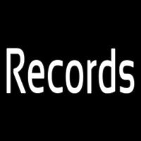 White Records 1 Enseigne Néon