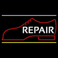 White Repair Shoe Logo Enseigne Néon