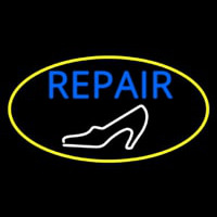 White Sandal Blue Repair Enseigne Néon