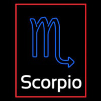 White Scorpio Zodiac Enseigne Néon