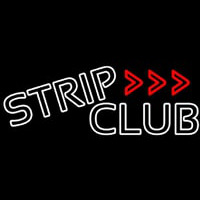 White Strip Club Enseigne Néon