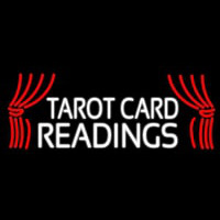White Tarot Card Readings Enseigne Néon