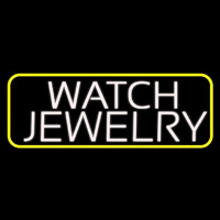 White Watch Jewelry Enseigne Néon