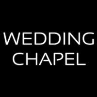 White Wedding Chapel Enseigne Néon