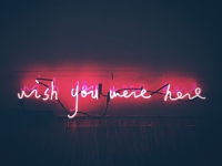 Wish You Were Here Enseigne Néon