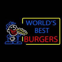 Worlds Best Burgers Enseigne Néon