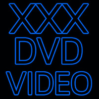X   Dvd Video Enseigne Néon