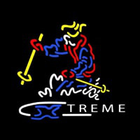 Xtreme Skier Enseigne Néon