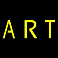 Yellow Art Block Enseigne Néon