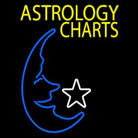Yellow Astrology Charts Enseigne Néon