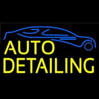 Yellow Auto Detailing 1 Enseigne Néon