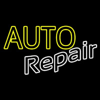 Yellow Auto White Repair Enseigne Néon