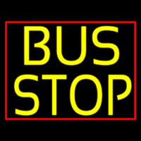 Yellow Bus Stop Enseigne Néon