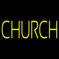 Yellow Church Enseigne Néon
