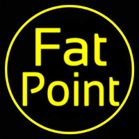 Yellow Fat Point Enseigne Néon