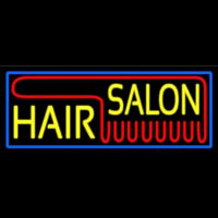 Yellow Hair Salon Red Enseigne Néon