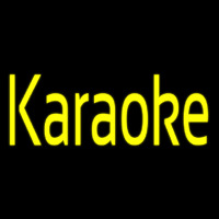 Yellow Karaoke 1 Enseigne Néon