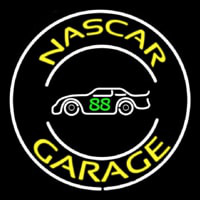 Yellow Nascar Garage Enseigne Néon