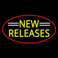 Yellow New Releases Enseigne Néon