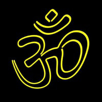 Yellow Om Enseigne Néon