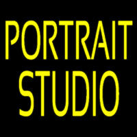 Yellow Portrait Studio Enseigne Néon