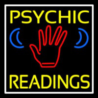 Yellow Psychic Readings With Palm Enseigne Néon