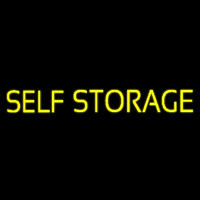 Yellow Self Storage Block Enseigne Néon
