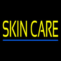 Yellow Skin Care Blue Line Enseigne Néon