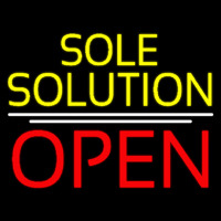Yellow Sole Solution Open Enseigne Néon