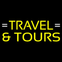 Yellow Travel And Tours Enseigne Néon