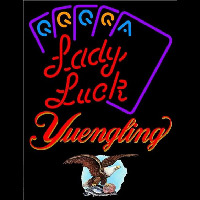 Yuengling Lady Luck Series Beer Sign Enseigne Néon