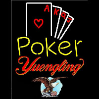 Yuengling Poker Ace Series Beer Sign Enseigne Néon