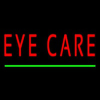 Red Eye Care Green Line Enseigne Néon