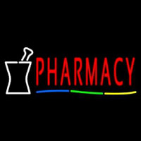 Red Pharmacy Logo Enseigne Néon