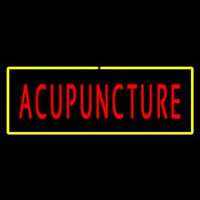 Red Acupuncture Yellow Enseigne Néon