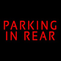 Red Parking In Rear Enseigne Néon