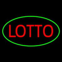 Lotto Oval Green Enseigne Néon