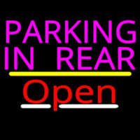 Parking In Rear Open Yellow Line Enseigne Néon