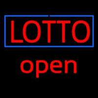 Red Lotto Blue Border Open Enseigne Néon