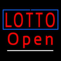 Red Lotto Open Enseigne Néon
