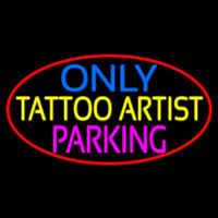 Tattoo Artist Parking Only Enseigne Néon